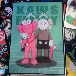 KAWSx Family Photo Custom Rug.